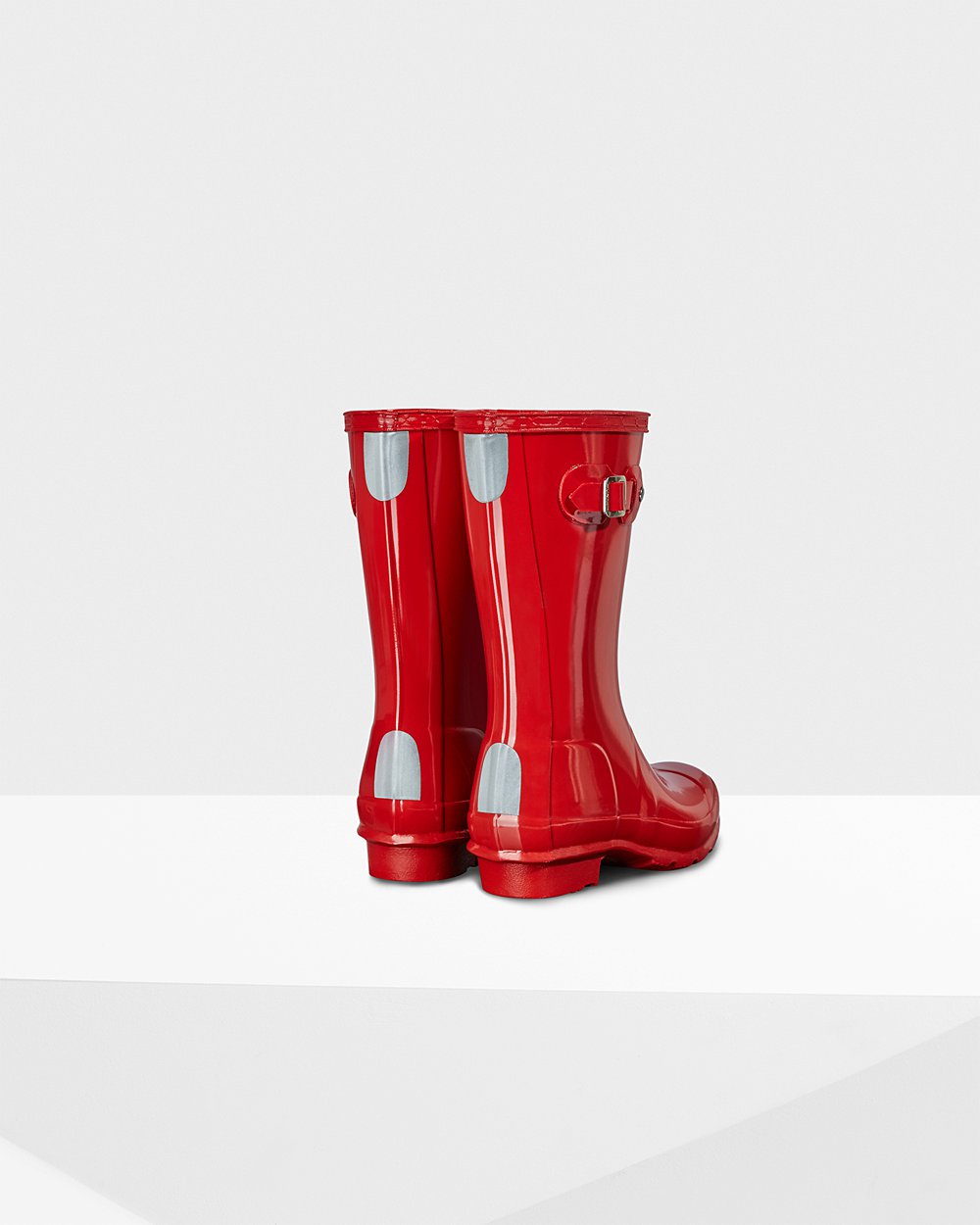 Hunter Original Big Gloss Rain Boots - Outlet Kids Red - WNRVTI095